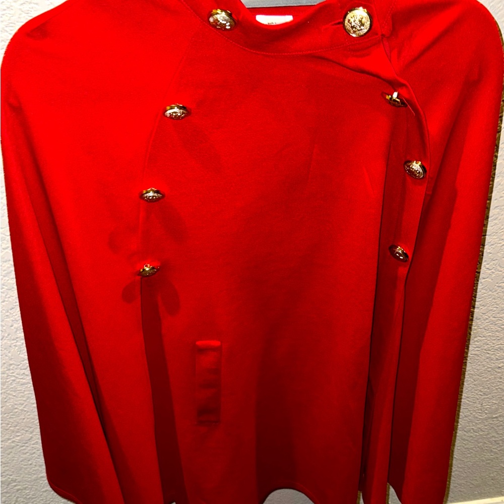 Red slit cloak